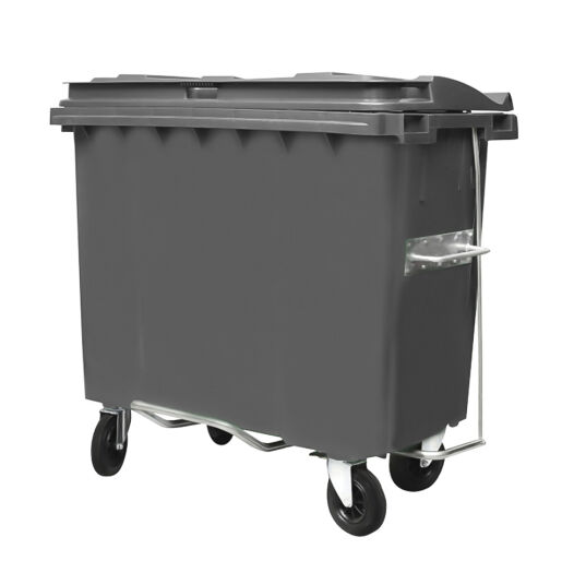 CONTENTOR 660L CINZENTO COM PEDAL