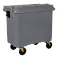 660L GREY PLASTIC WASTE CONTAINER