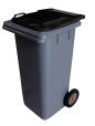 CONTENTOR DE 120L CINZENTO / TAMPA PRETA